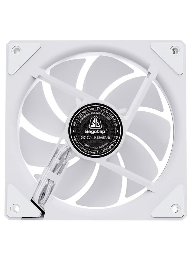 Segotep Ningjing 12 White Argb Prism Case Cooling Fan - Image 3