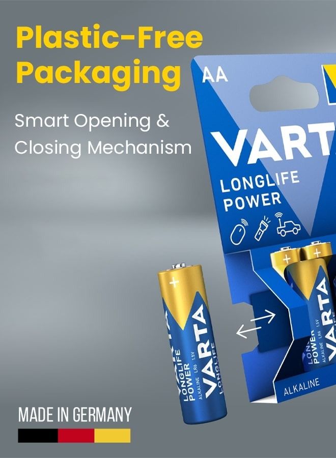 Varta Longlife Power AA Alkaline Battery for Reliable and Long-lasting Performance (8-Pack) - Image 5