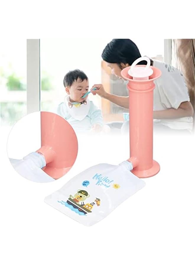 Baby Food Maker, 7pcs Set Baby Food Pouch Maker, Reusable Pure Color Pouches Toddler Fruit Squeeze Puree Filler for Homemade Semi Solid Food for Infant Complementary Food ()  - Image 5