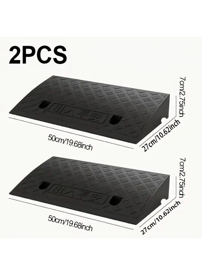 Two Piece Set Heavy Duty Non Slip Step Pad Grip Surface Ramp Cushion Threshold Mat - Image 4