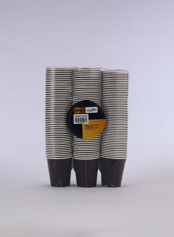 Paper Cup 7 Oz & Handle Black 50 Pcs * 3 pack combo 150 pcs