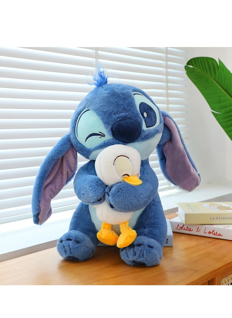 xppier Stitch Plush Toy, Stitch Stuffed Animal Plush Dolls, With Duck, 30cm,  - Image 1