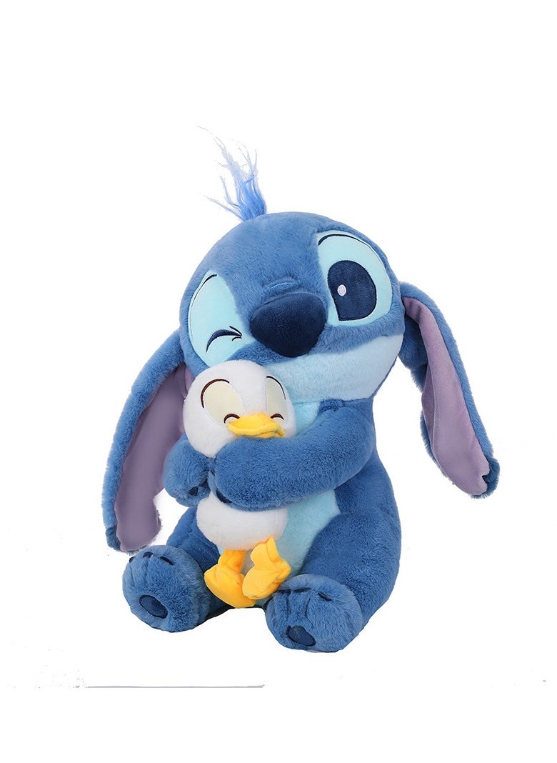 xppier Stitch Plush Toy, Stitch Stuffed Animal Plush Dolls, With Duck, 30cm,  - Image 2