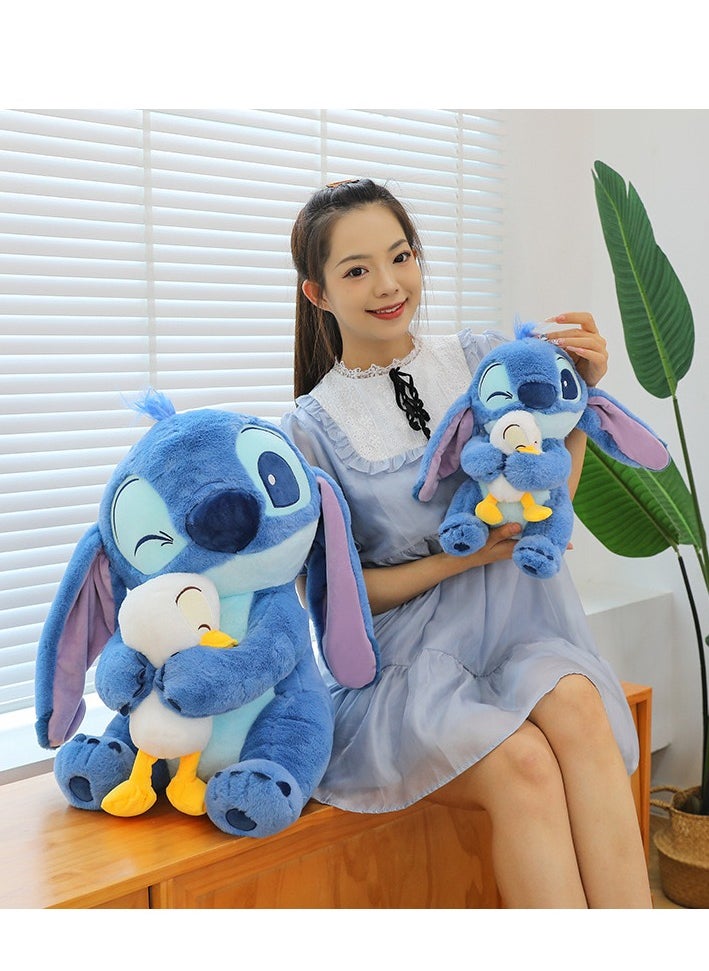 xppier Stitch Plush Toy, Stitch Stuffed Animal Plush Dolls, With Duck, 30cm,  - Image 4