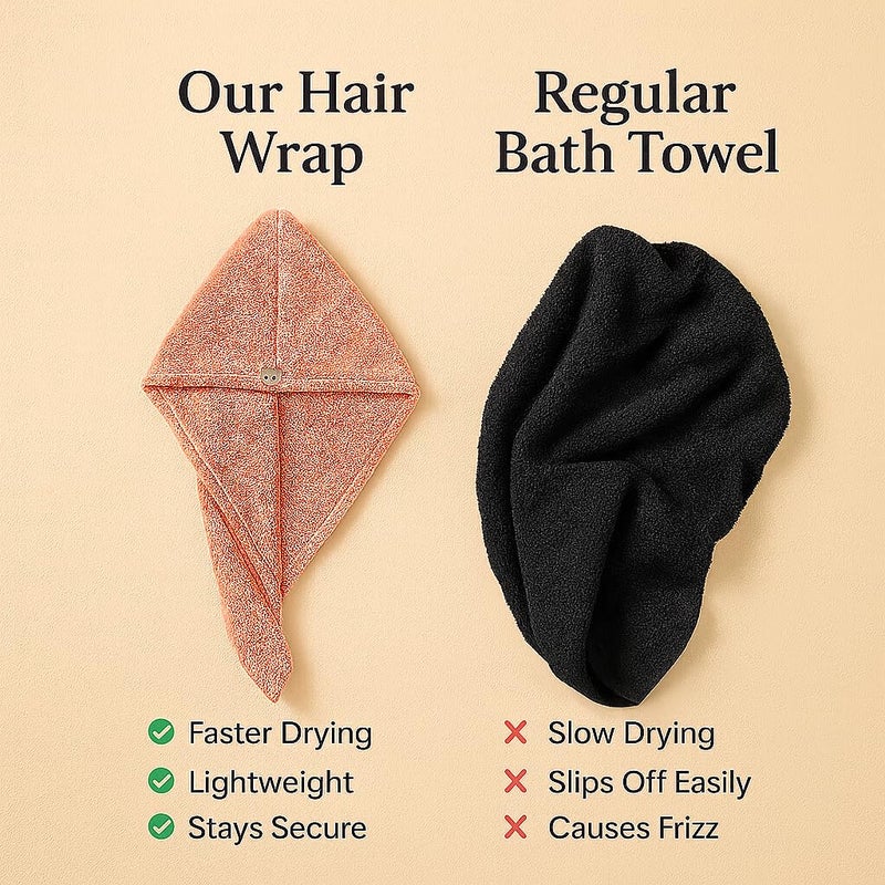 S Decor SD Decor Premium Microfiber Towels for Hair Wrap – Quick Dry Bath Towels for Women, Ultra Absorbent Head Towels Wrap for Ladies, Lightweight Hair Accessories for Woman (Pack of 1-Blue) - Image 5