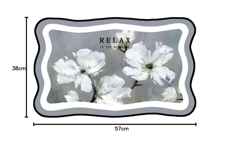 MEZON Bath Mat Door Mat Quick Drying Bathroom Mat Water Absorbent Door Mat Floor Mat Bathmat Doormat Bathroom Carpet Cushion Mat Super Absorbent Mat Flower - Image 2