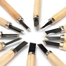 Prime Goods Distributors New 12 pcs Wood Carving Tool Set Whittling Wood Handle Chisel Woodworkers Tool