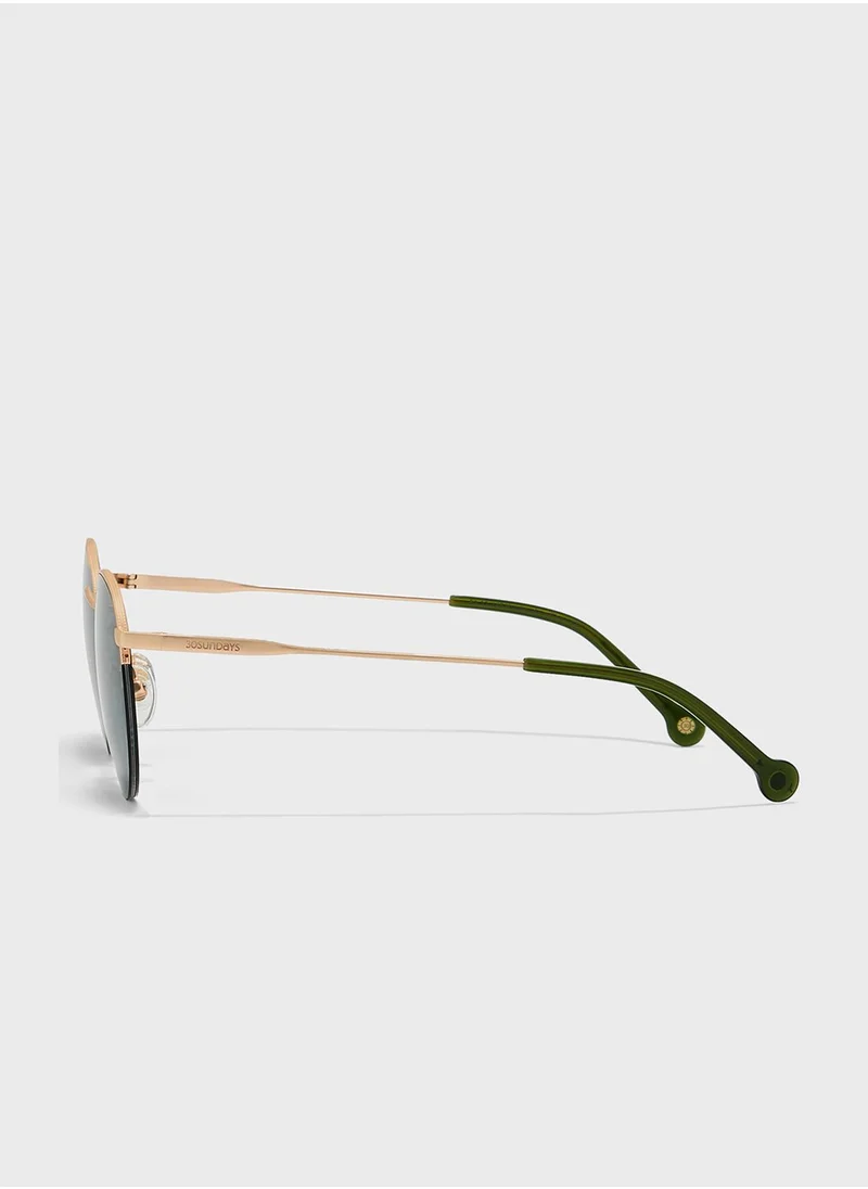 30 سندايز Retro Round Sunglasses