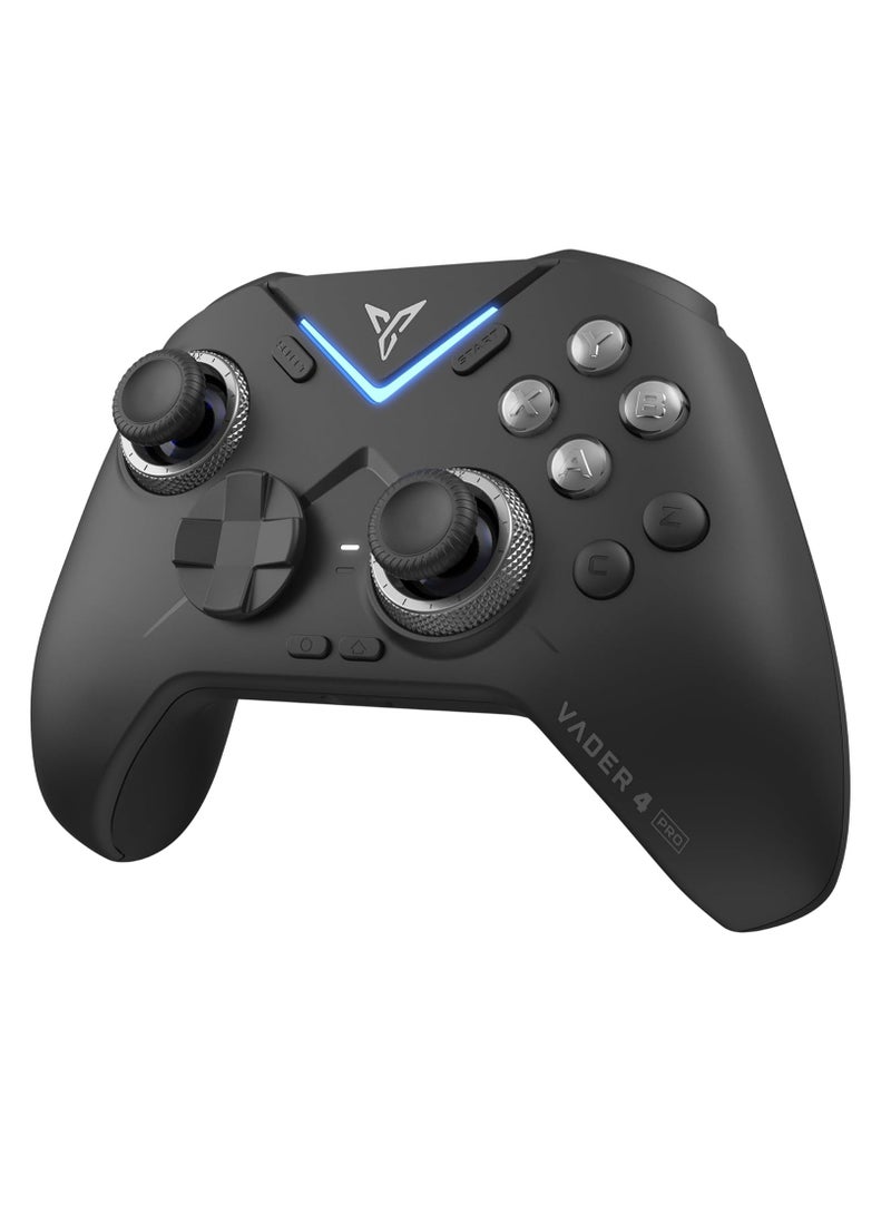 Flydigi Vader 4 Pro PC Controller with Force Adjustment Lever, Joystick, 2-in-1 Hole and Macro Buttons, 1000Hz Response Time, Stereo Vibration, 800mAh Battery, Multi-Platform Controller for PC/NS/TV/Android/Laptop, Black - Image 2