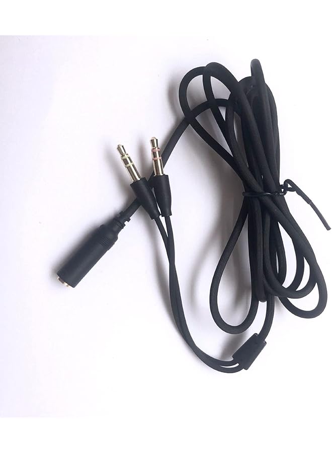 LZYDD Headset Y Splitter Audio Cable Separate Microphone Headphone Port Gaming Headset Splitter Pc Headphone Adapter Cord For Razer Kraken X/Blackshark V2 Pro/Razer Nari - Image 2