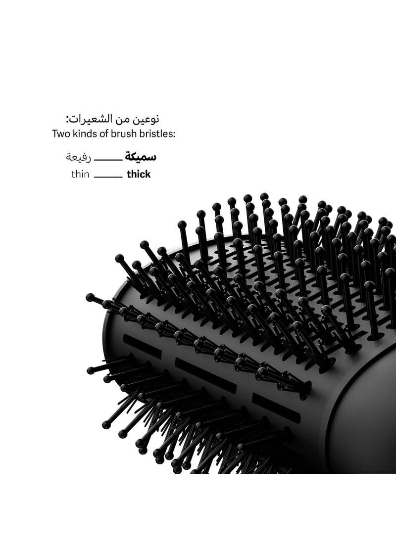 La belle Unique Brush Hairstyler Black  - Image 5