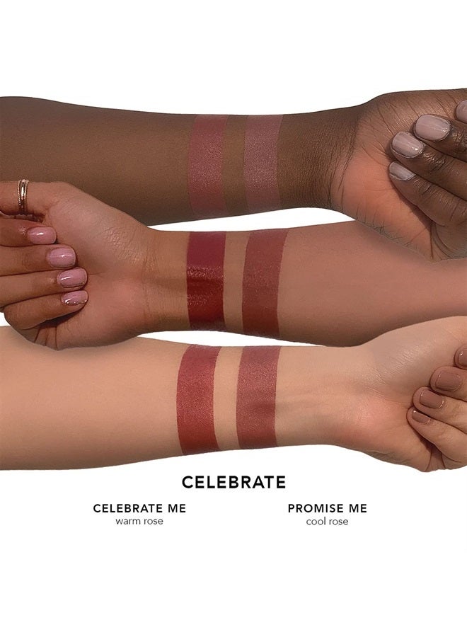 Jouer Blush & Bloom Cheek + Lip Duo - Hydrating Cream Blush Stick for Cheek and Lip Tint - Moisturizing Rose Hip and Squalane Oil Formula, Celebrate - Image 3