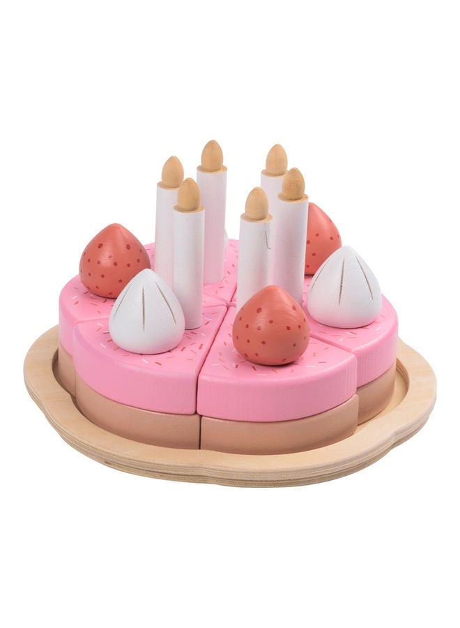 نيبمينينت Stimulated Happy Birthday Fruit Cake Set Kids Pretend Play Toy - Image 1