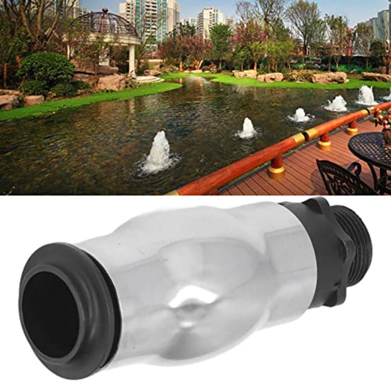 Fountain Nozzle Professional Grade Foaming Jet Bubbler Water Garden Display G1 Male Thread Frothy Foam Jet 304 Stainless Steel Waterscape Nozzle Outdoor Home Garden Office Use - Image 5