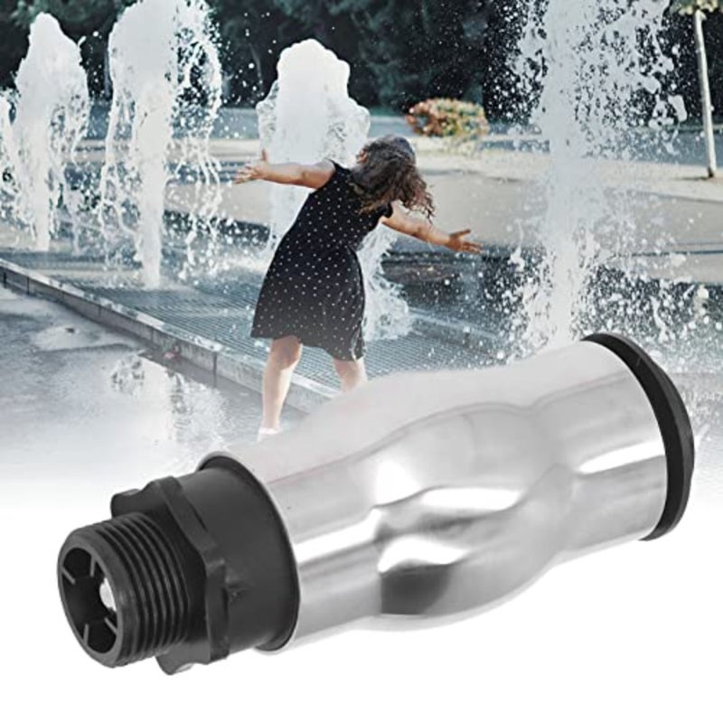 Fountain Nozzle Professional Grade Foaming Jet Bubbler Water Garden Display G1 Male Thread Frothy Foam Jet 304 Stainless Steel Waterscape Nozzle Outdoor Home Garden Office Use - Image 4