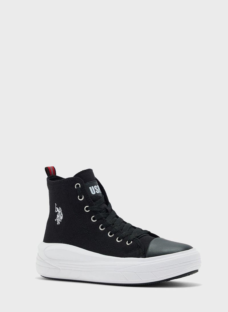 Lace Up High Top Sneakers