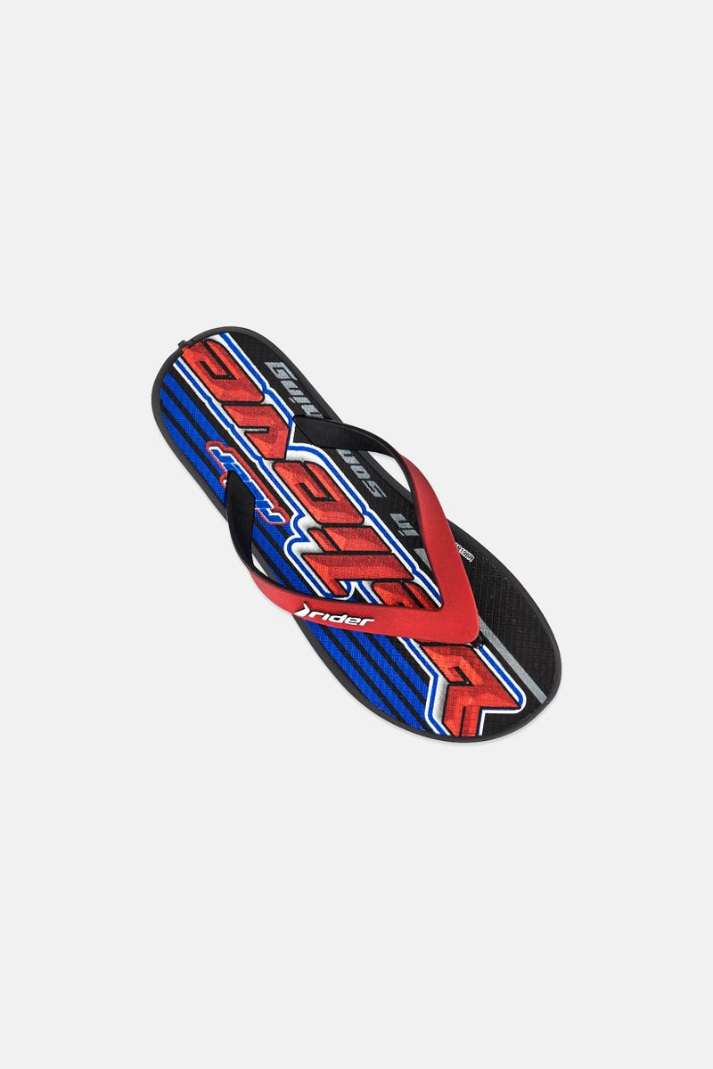 RIDER Kids Boy R1 Play Slip On Slipper, Multicolor - Image 4