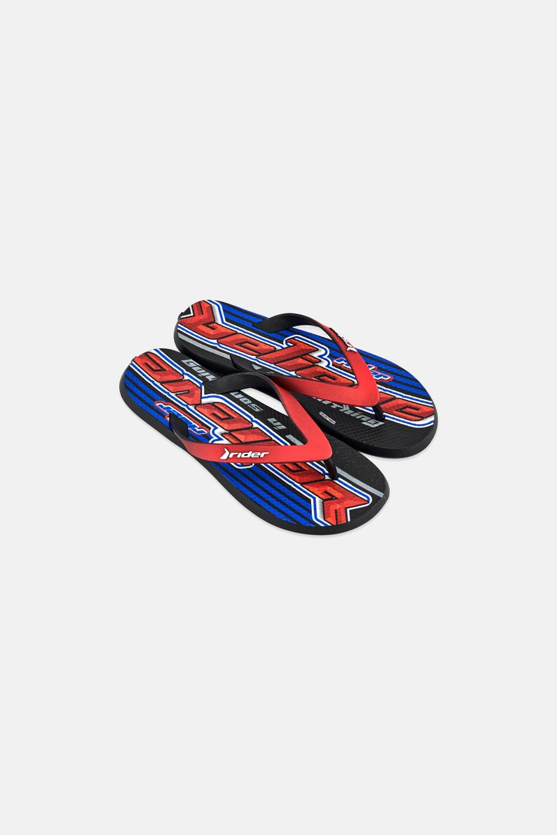 RIDER Kids Boy R1 Play Slip On Slipper, Multicolor - Image 2