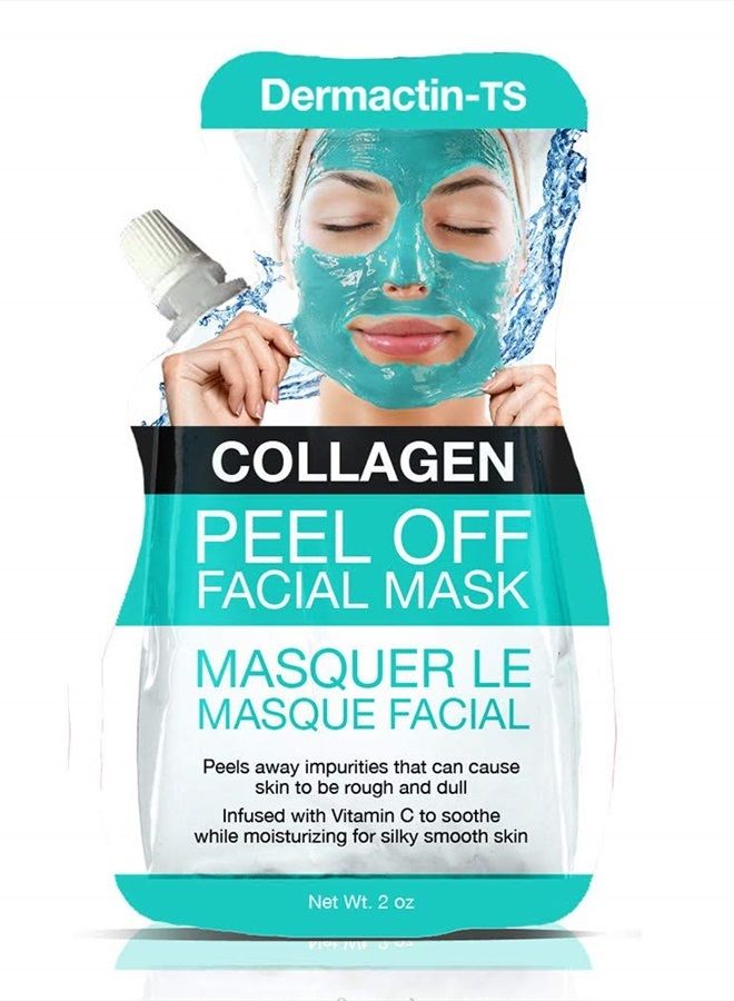 Dermactin قناع الوجه القابل للتقشير بالكولاجين المرطب 2 أونصة - Image 1