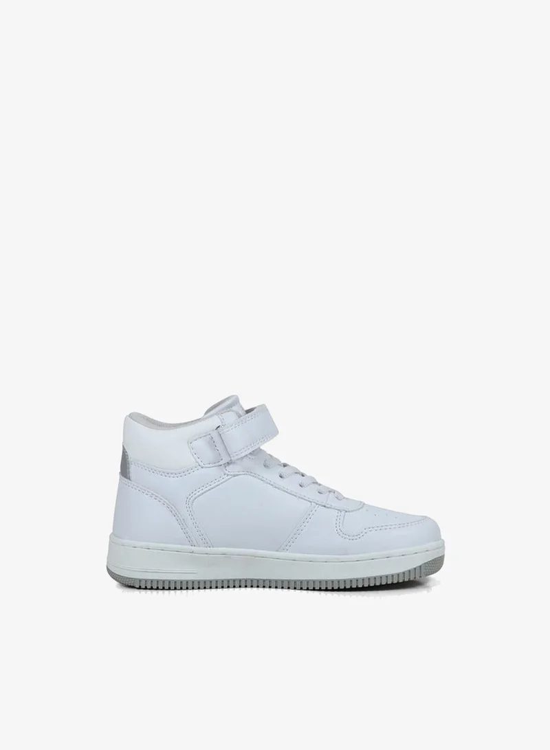 جاب Girls' Boston Mid High Top Sneakers With Hook And Loop Closure - Gpk5217142900