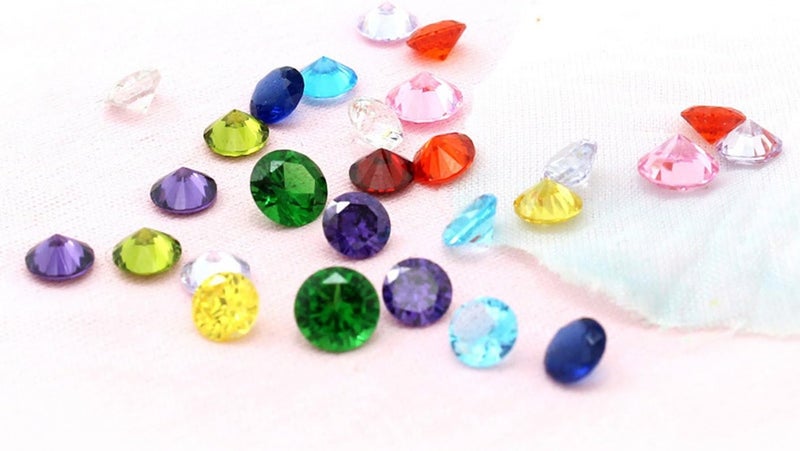 Beffy Birthstone Charms - 96Pcs 5mm Birthday Crystal Charms for Glass Living Floating Memory Locket Bracelet Pendant Necklace - Image 2