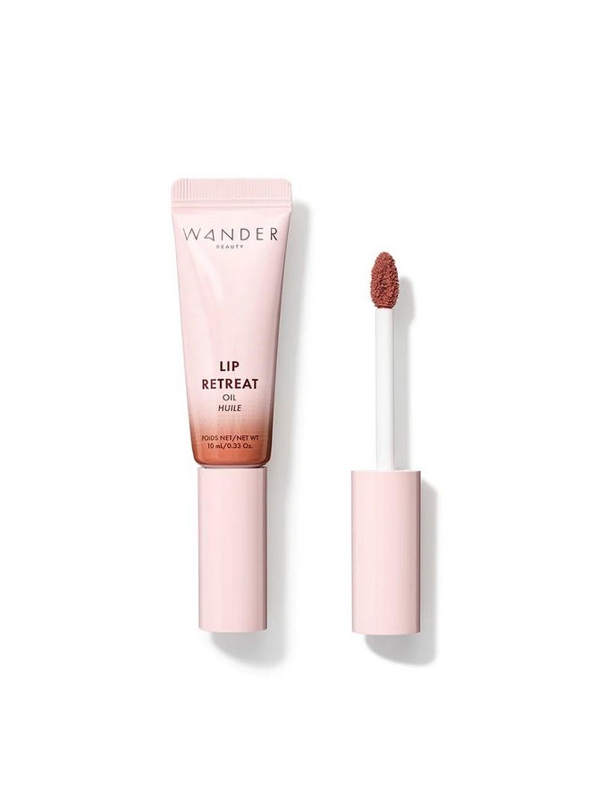 Wander Beauty Lip Retreat Oiltan Lines (Mauvey Nude)4 In 1 Tinted Lip Oil + Moisturizing Lip Gloss With Avocado Vitamin E & Rosehipluxurious Lip Care For Dry Lips That Softens & Hydrates  - Image 1