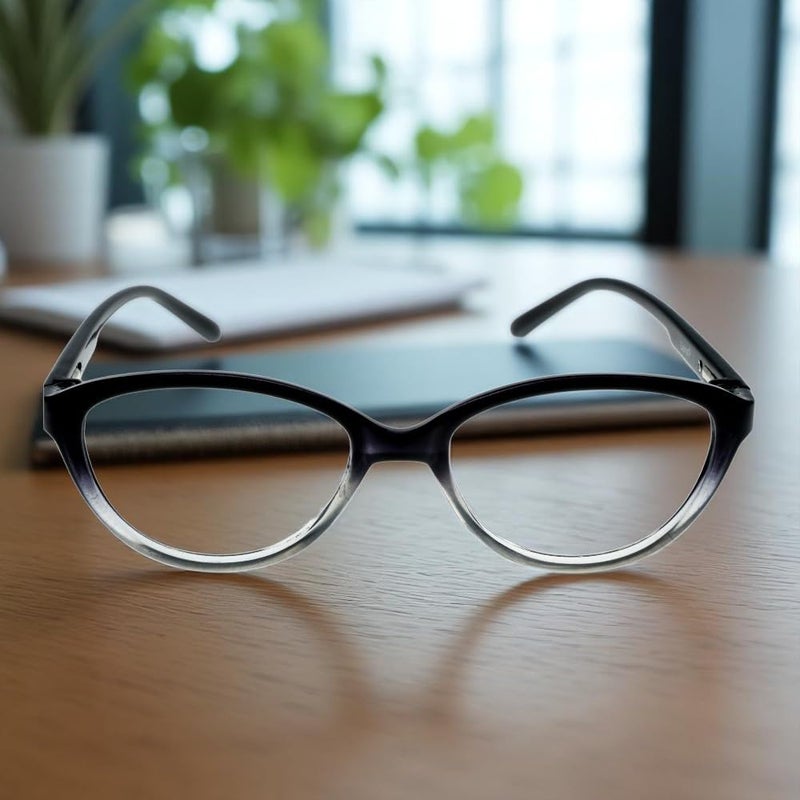 Lens + Lensplus Cateye Shape TR Full Rim Eyeglasses with Lightweight Unisex Eyewear for Men & Women | Stylish Computer & Daily Use Frame - Image 2