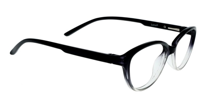 Lens + Lensplus Cateye Shape TR Full Rim Eyeglasses with Lightweight Unisex Eyewear for Men & Women | Stylish Computer & Daily Use Frame - Image 3
