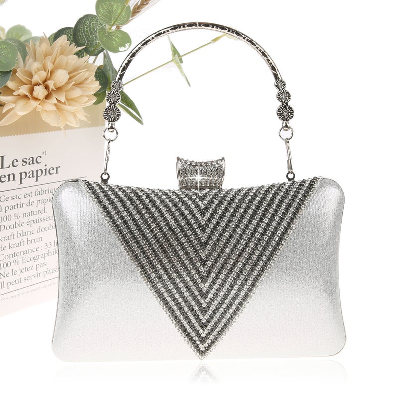 Women'S Bag High-Quality Rhinestone Bag Luxury Atmosphere Banquet Bag Portable Banquet Bag Good For Practical Name Yuan Bag - Image 1