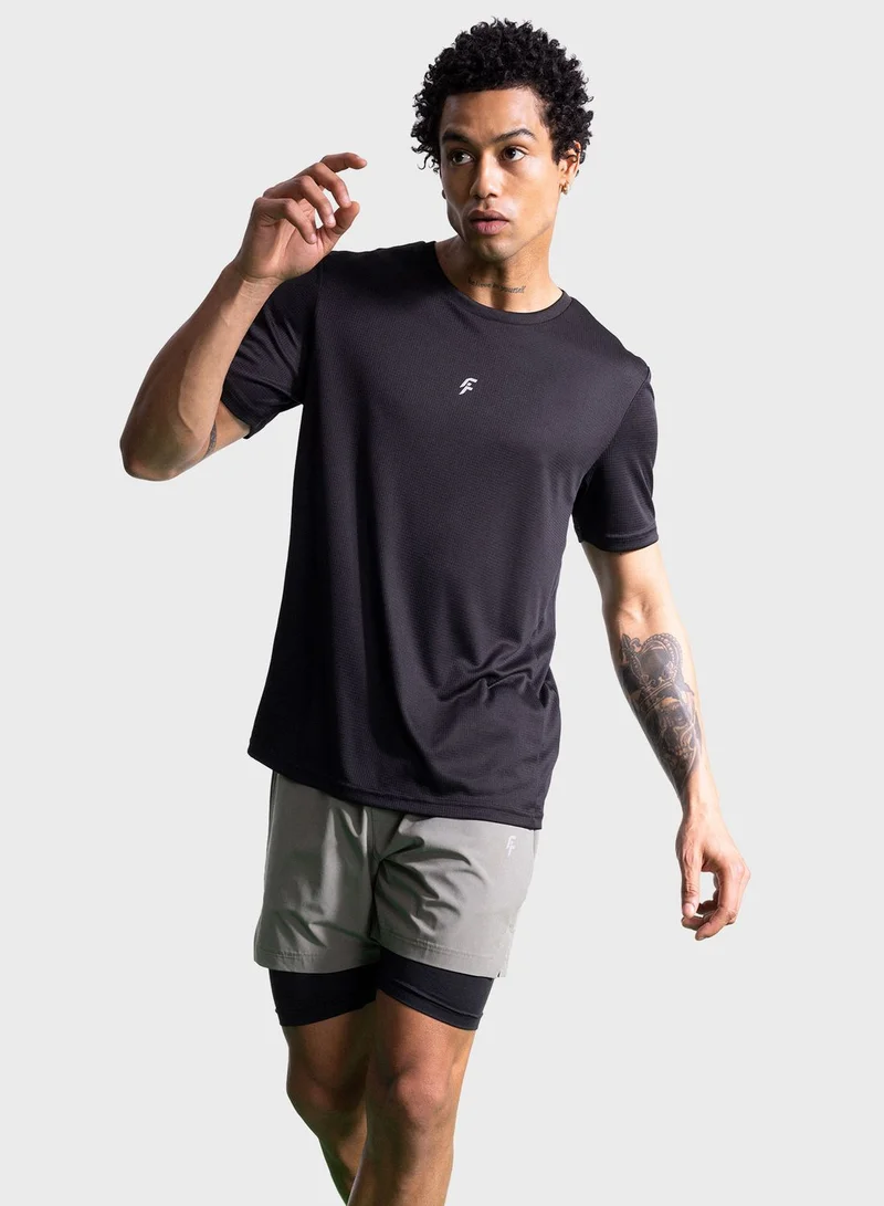 DeFacto Defactofit Slim Fit Crew Neck Heavy Fabric T-Shirt