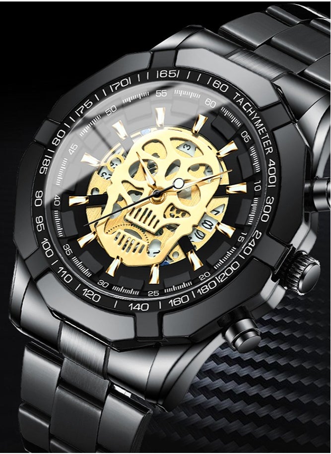 BINBOND Watches for Men Watch Luxury Stainless Steel Quartz Waterproof Watch  - Image 3