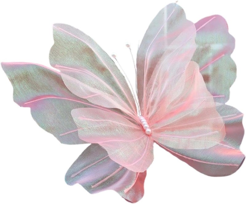 Artificial Butterfly Decorations DIY Photo Props for Wedding Birthday Party Pink - Image 1
