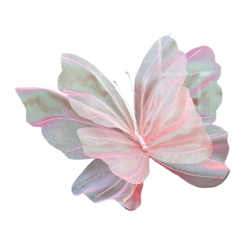 Artificial Butterfly Decorations DIY Photo Props for Wedding Birthday Party Pink - Image 2