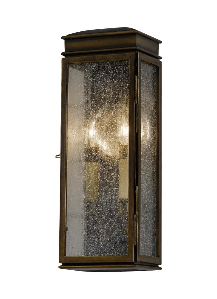 Feiss Feiss OL7400ASTB Whitaker Outdoor Lighting Wall Pocket Sconce Bronze 2Light 6W x 17H 120watts 
