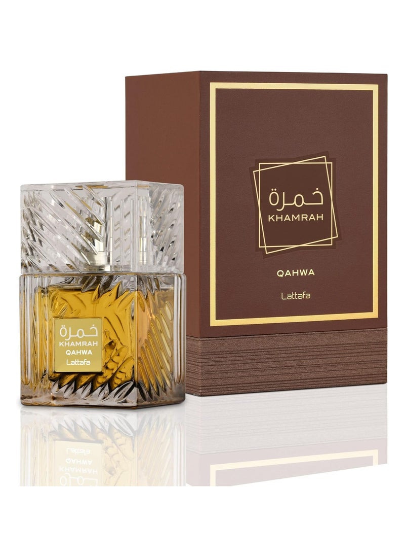 Lattafa Khamrah Qahwa Eau de Parfum For Unisex,100ml  - Image 1