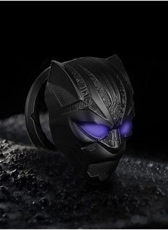 SYOSI Car Engine Start Cover of Black Panther Push, Start Stop bu tton Cover Replacement Push bu tton Car Engine Start Stop Trim Protector Key Ring Circle Cover 3D Car Interior Accessory Black1  - Image 2