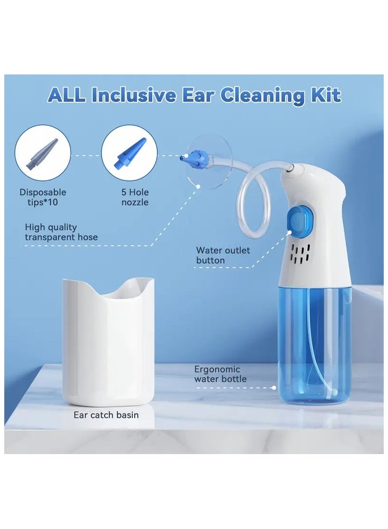 SYOSI Ear Wax Removal Tool Ear Cleaner Ear wax Removal Kit Manual Ear Irrigation Flushing System Ear Cleaning Washer Kit Safe and Effective to Clean Ear Built Up Wax for Adults - Image 5