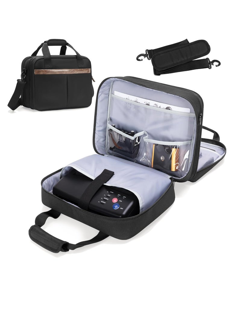 YARWO Yarwo Tattoo Kit Travel Bag, Double-layer Tattoo Supplies Carrying Case for Tattoo Stencil Printer, Tattoo Ink Organizer for 24 Bottles, Tattoo Guns, Tattoo Equipment and IPAD, Black (PATENT DESIGN) - Image 1