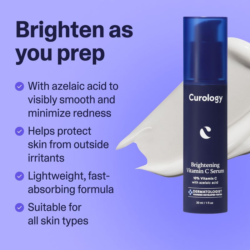 Curology Brightening Vitamin C Serum, Visibly Evens Skin Tone, Smooths Texture, and Calms Redness, Milky Texture, 1 fl oz - Image 3