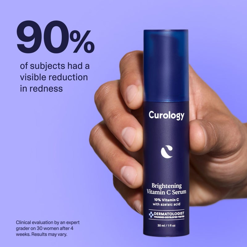 Curology Brightening Vitamin C Serum, Visibly Evens Skin Tone, Smooths Texture, and Calms Redness, Milky Texture, 1 fl oz - Image 5