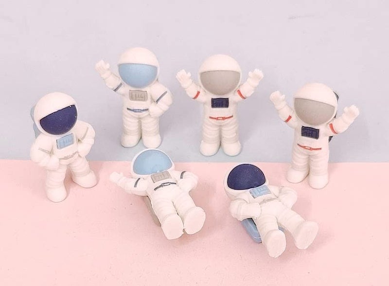 AMANVANI Space Erasers for Kids Cute Fun Puzzle Erasers for Students Prize Gifts Party Favors Return Gift for Kids Mini Novelty Pencil Erasers for Kids 6 pcs - Image 2