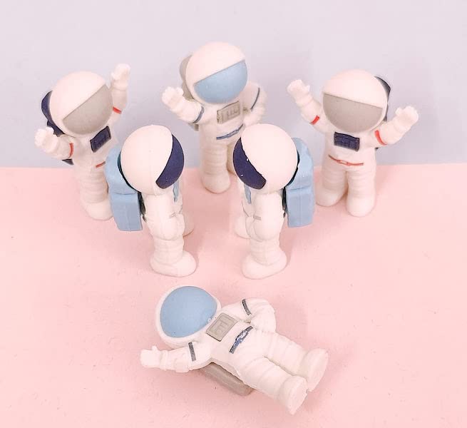 AMANVANI Space Erasers for Kids Cute Fun Puzzle Erasers for Students Prize Gifts Party Favors Return Gift for Kids Mini Novelty Pencil Erasers for Kids 6 pcs - Image 4