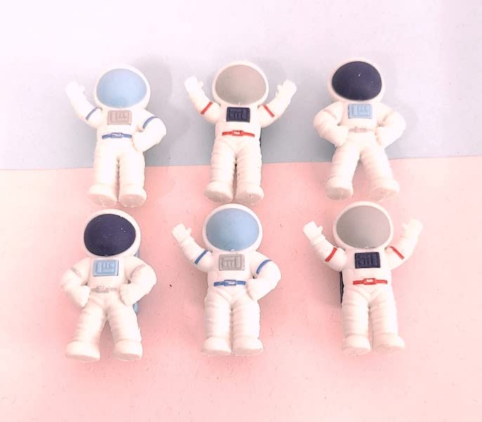 AMANVANI Space Erasers for Kids Cute Fun Puzzle Erasers for Students Prize Gifts Party Favors Return Gift for Kids Mini Novelty Pencil Erasers for Kids 6 pcs - Image 1