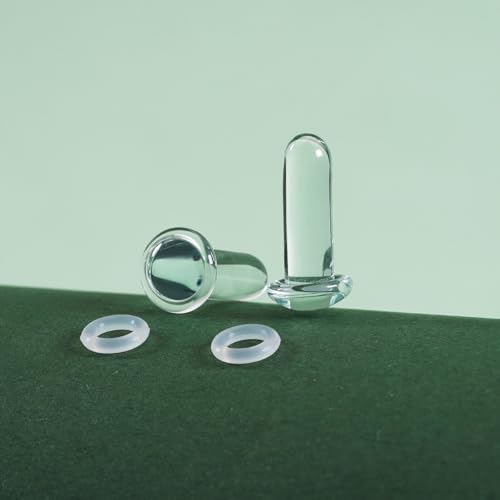 TBOSEN 14 PCS/8 PCS Precise Dimensions Glass Set O-Ring Ear Plugs Aftercare Balm Wax Tunnels Gauges Stretcher Piercings Kit - Image 5