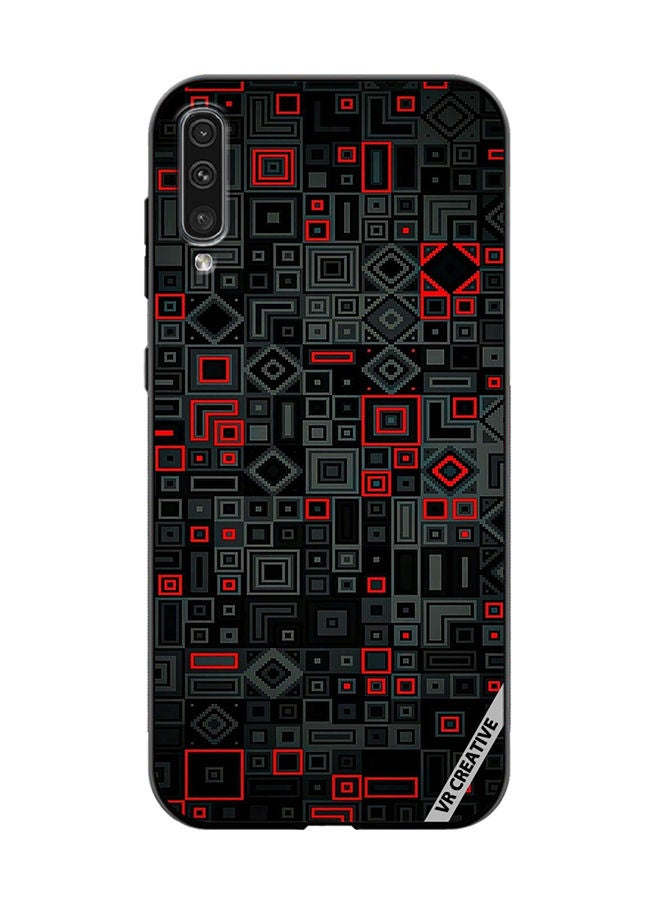 Protective Case Cover For Samsung Galaxy A50/A50s Abstract Design Multicolour