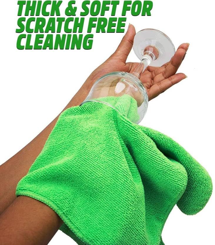 KANGAROO Microfiber Cloth Multicolor Pack of 5-40x40 cm, 350 GSM, Lint-Free, Streak-Free Multipurpose Towel for Automotive Microfibre Towels for Car Bike Cleaning Polishing Washing & Detailing - Image 3