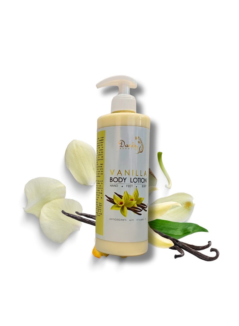 DANDY Body Lotion Skin Softening and Nourishing lotion 500ml (Vanilla)