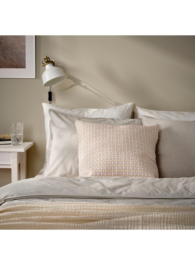 erorex Cushion cover, white/light pink, 50x50 cm - Image 3