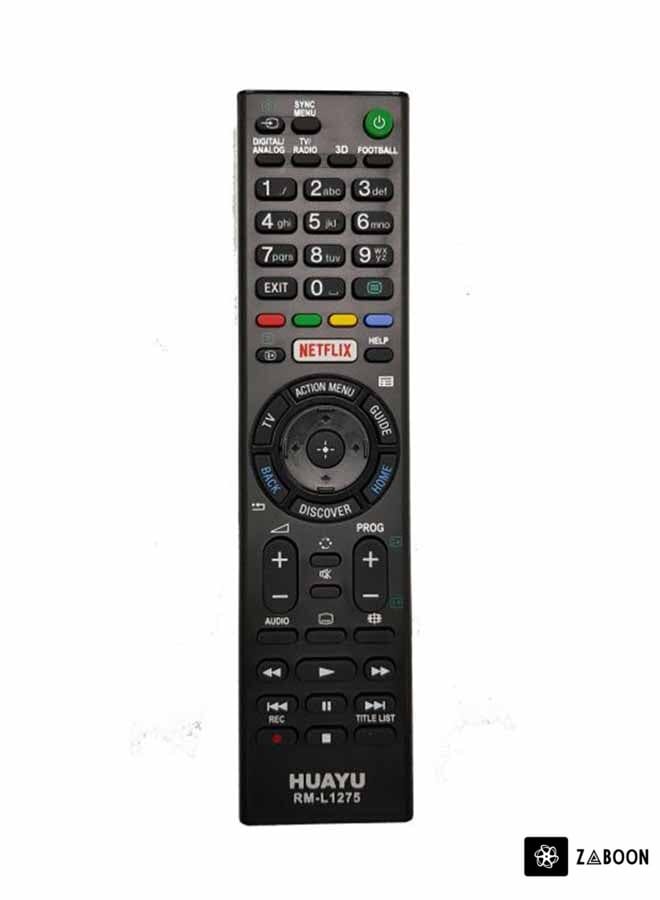 Zaboon Compatible Remote Control For Sony Smart TV Black