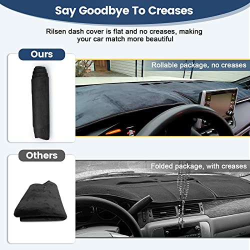 Rilsen Dashboard Cover Mat Custom Fit for 2023 2024 2025 Kia Sportage (Hybrid)/NQ5 Dash Cover Nonslip Dash Mat Protector Sunshade No Glare Black - Image 5